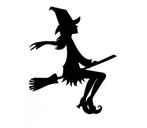 Stickdatei Happy Halloween Hexe 1